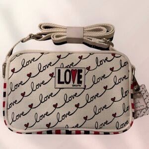 Brighton Love Scroll canvas camera bag - NWT